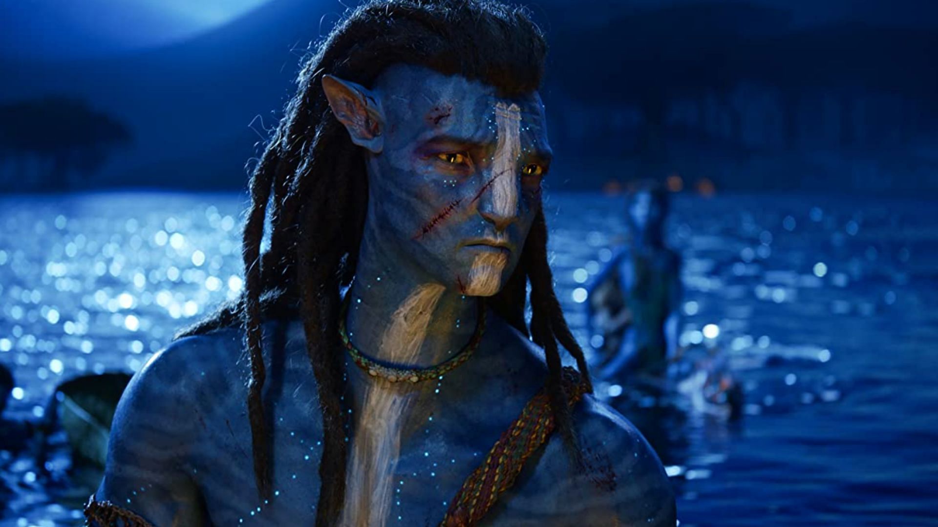 Sam Worthington in Avatar: The Way of Water 