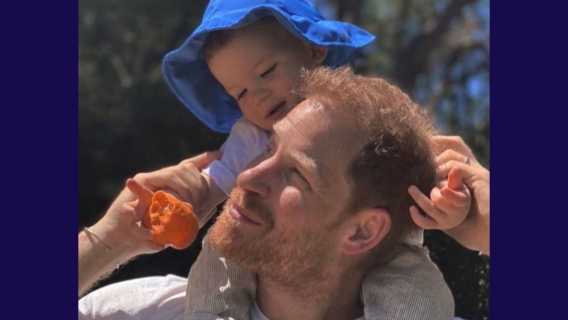 A still of Prince Harry with his son Prince Archie (Image Via  Walsh2Paula/Twitter)