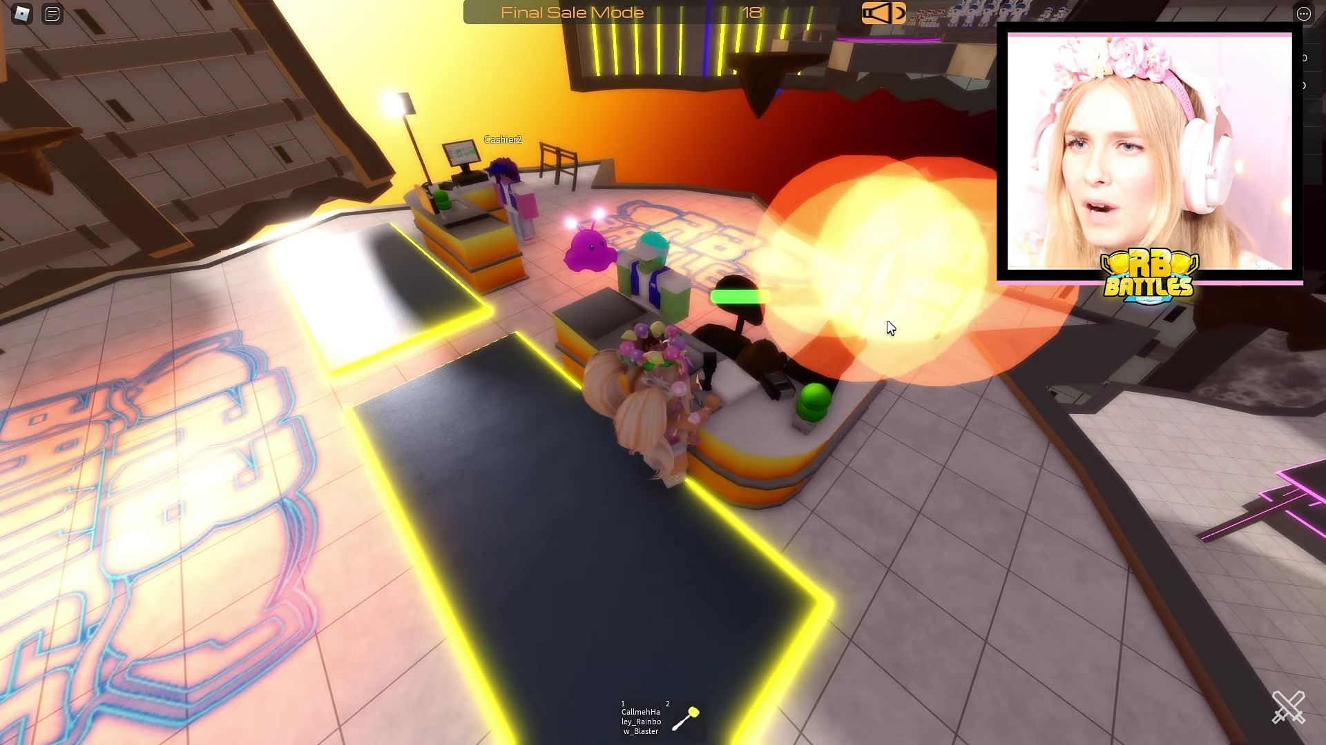 Final shopping minutes of iamSanna (Image via Roblox Battles YouTube)