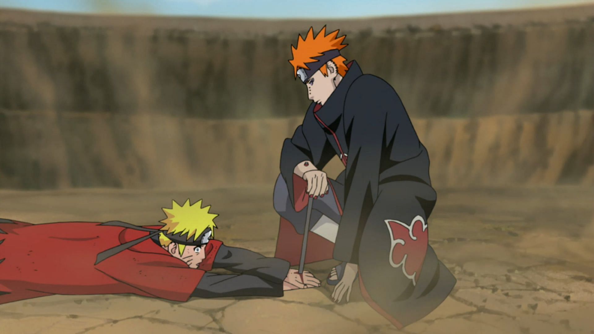 Pain vs Naruto (Image via Pierrot Studios)
