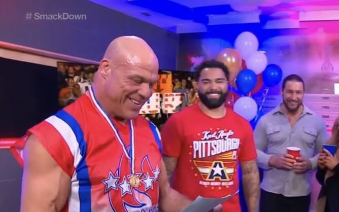 Kurt Angle reunites with retired former champion after nearly 5 years on SmackDown