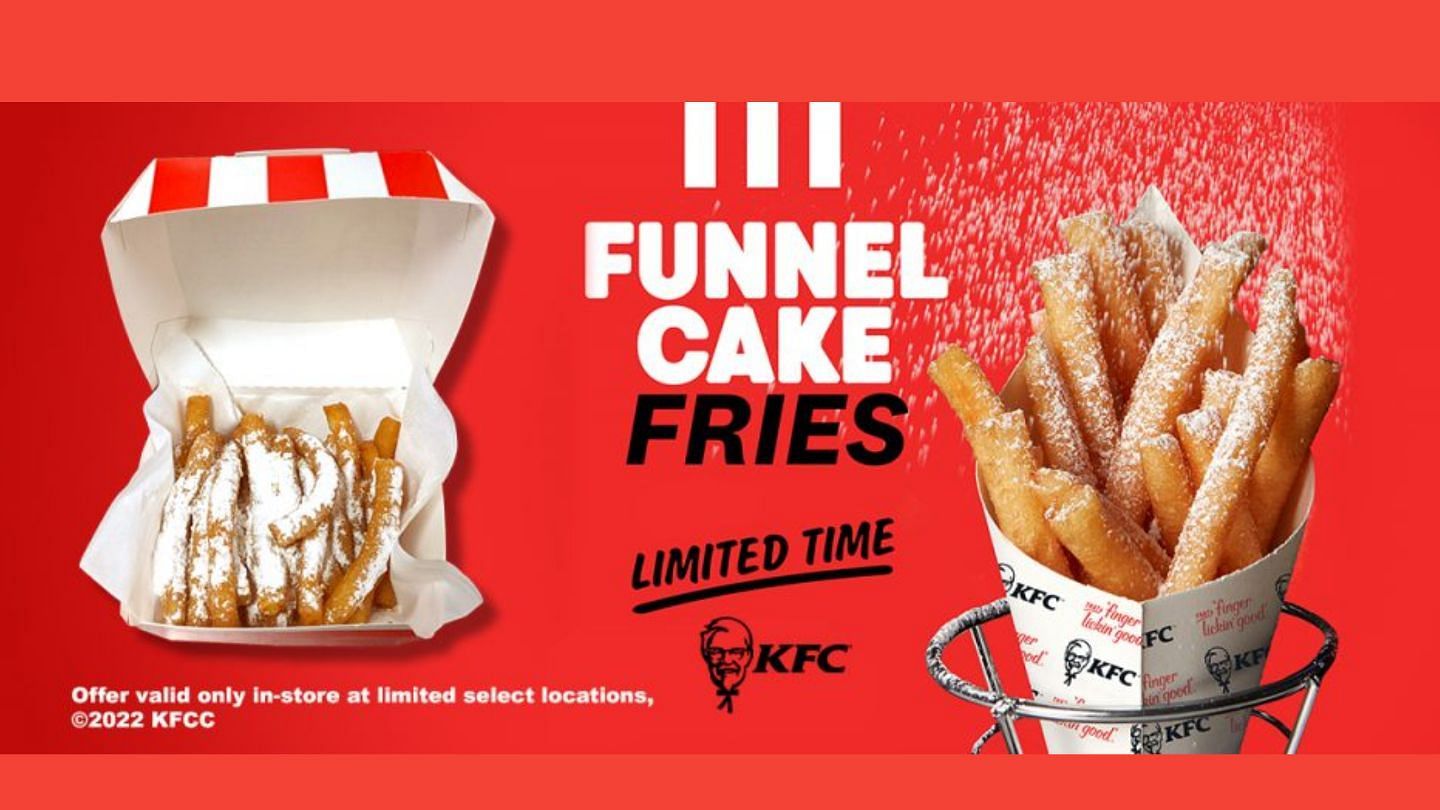 promotional image for the Testing launch of Funnel Fries (Image via KFC)