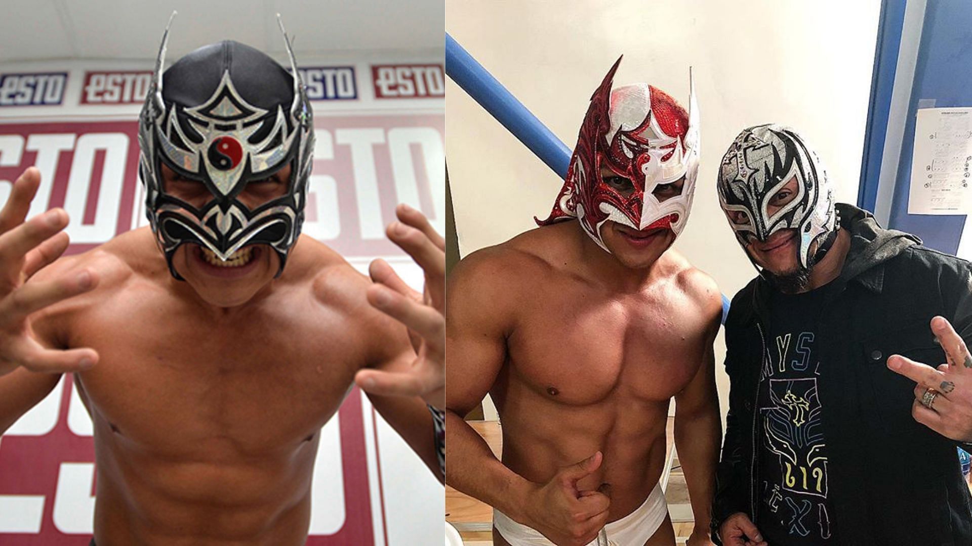 Lucha legends Dragon Lee &amp; Rey Mysterio 