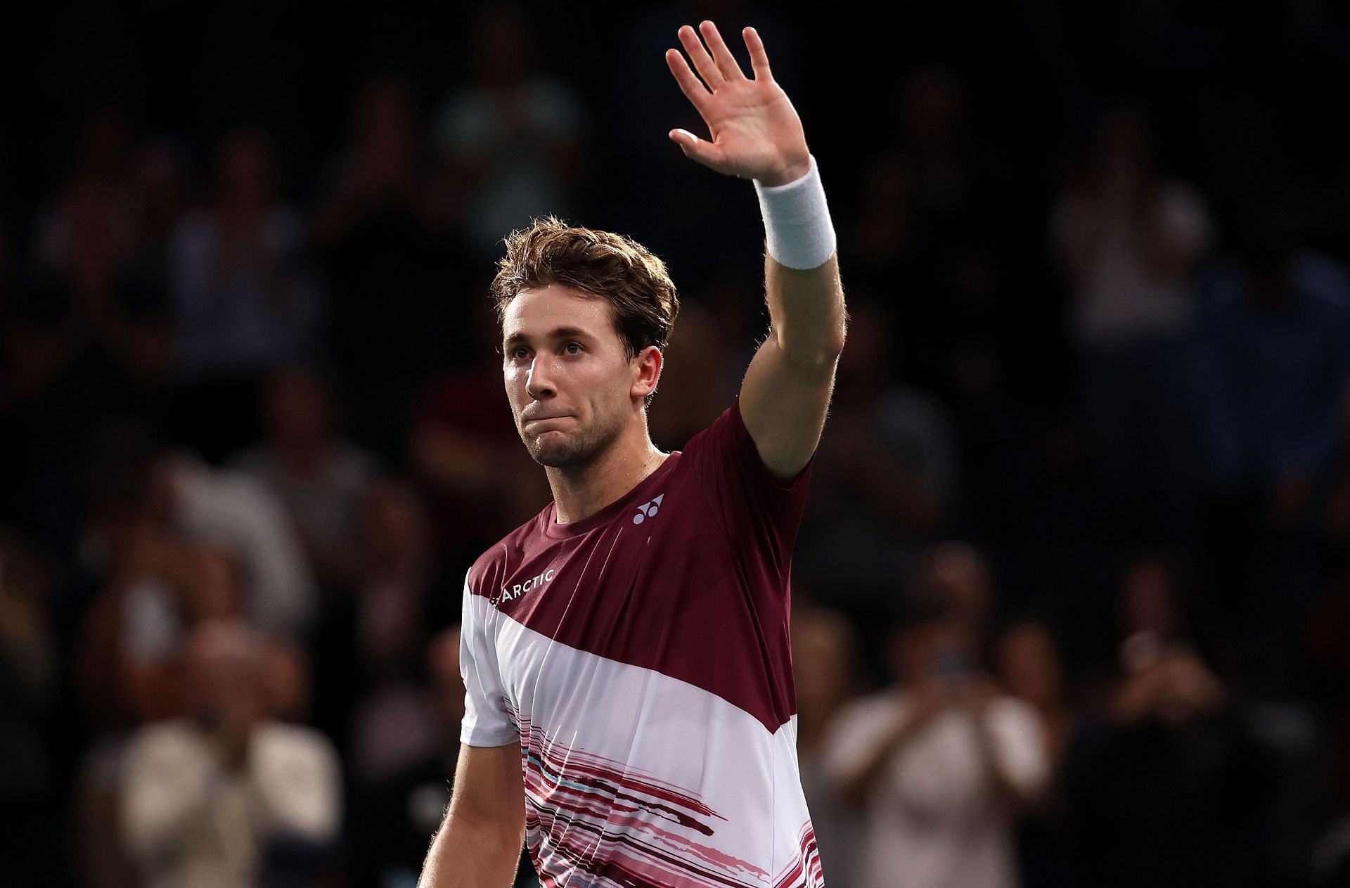 Casper Ruud pictured at the 2022 Rolex Paris Masters.