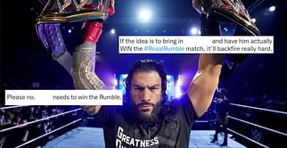 WWE fans upset after 50-year-old star is rumored to win the 2023 Royal Rumble Match and face Roman Reigns