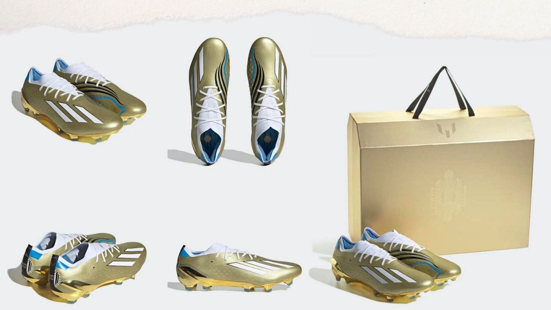 Lionel Messi x Adidas X Speedportal &quot;Leyenda&quot; football boots celebrating the 2022 FIFA World Cup (Image via Sportskeeda)