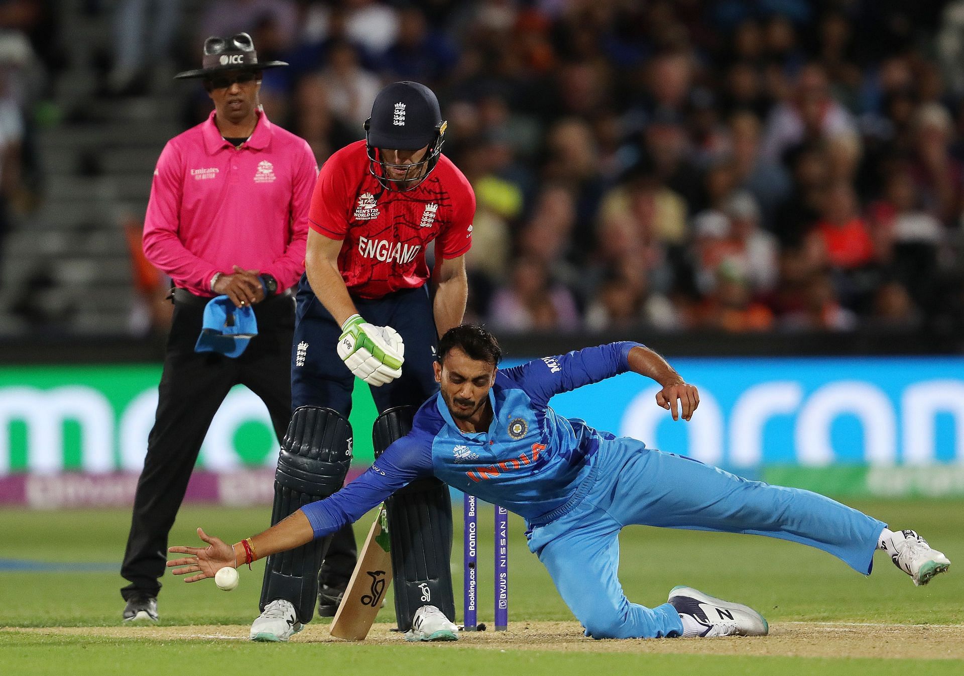 Axar Patel is a defensive left-arm spinner. Pic: Getty Images