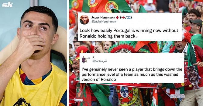 "Well and truly washed" - Fans feel Portugal look 'million times scarier' without Cristiano Ronaldo after 6-1 thrashing of Switzerland