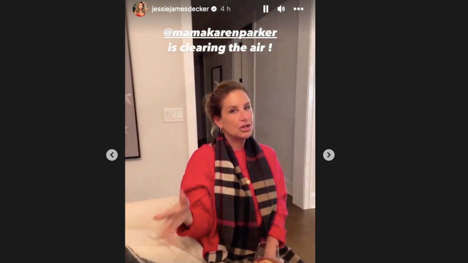 (Image via @jessiejamesdecker/Instagram story video)