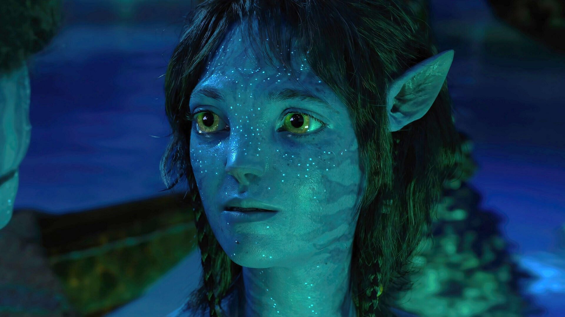 The character speaking to Jake Sully in Avatar: The Way of Water (image via 20th Century Studios)