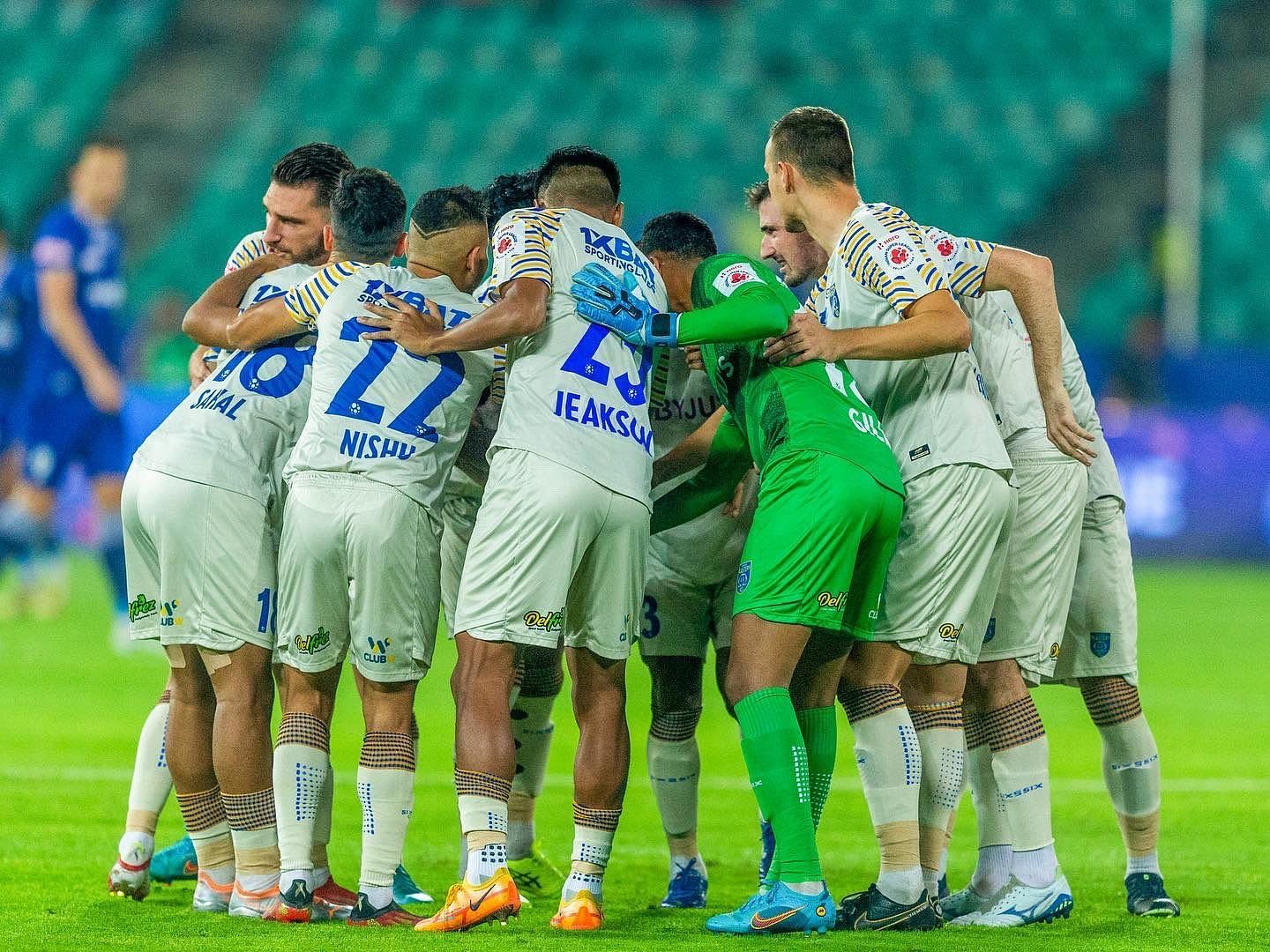 Will the Blasters treat their fans to a win in their final match of the calendar year? (Image Courtesy: Kerala Blasters FC Twitter)