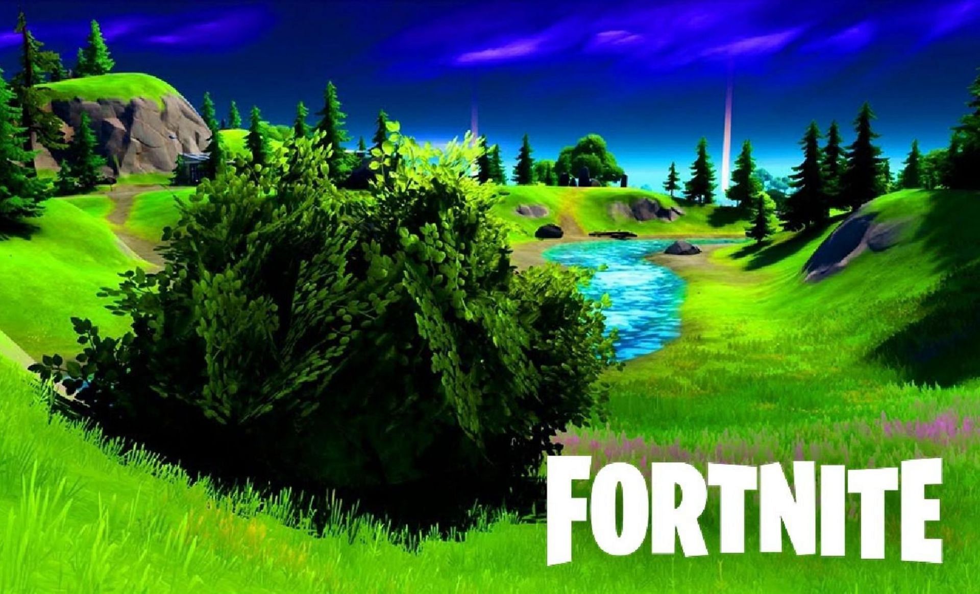 Large bushes can give health (Image via Epic Games)