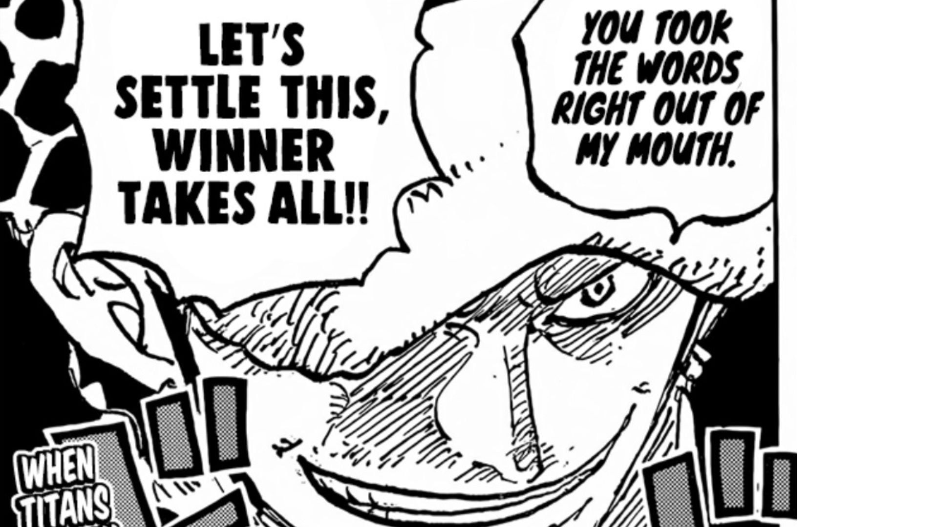 Law challenges Blackbeard (Image via Eiichiro Oda/Shueisha/Viz Media)