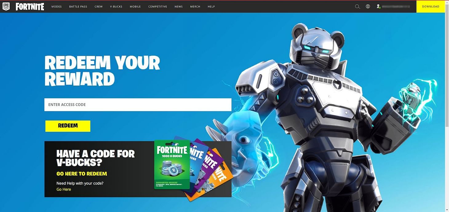 Fortnite Free Skin Codes For December 2022