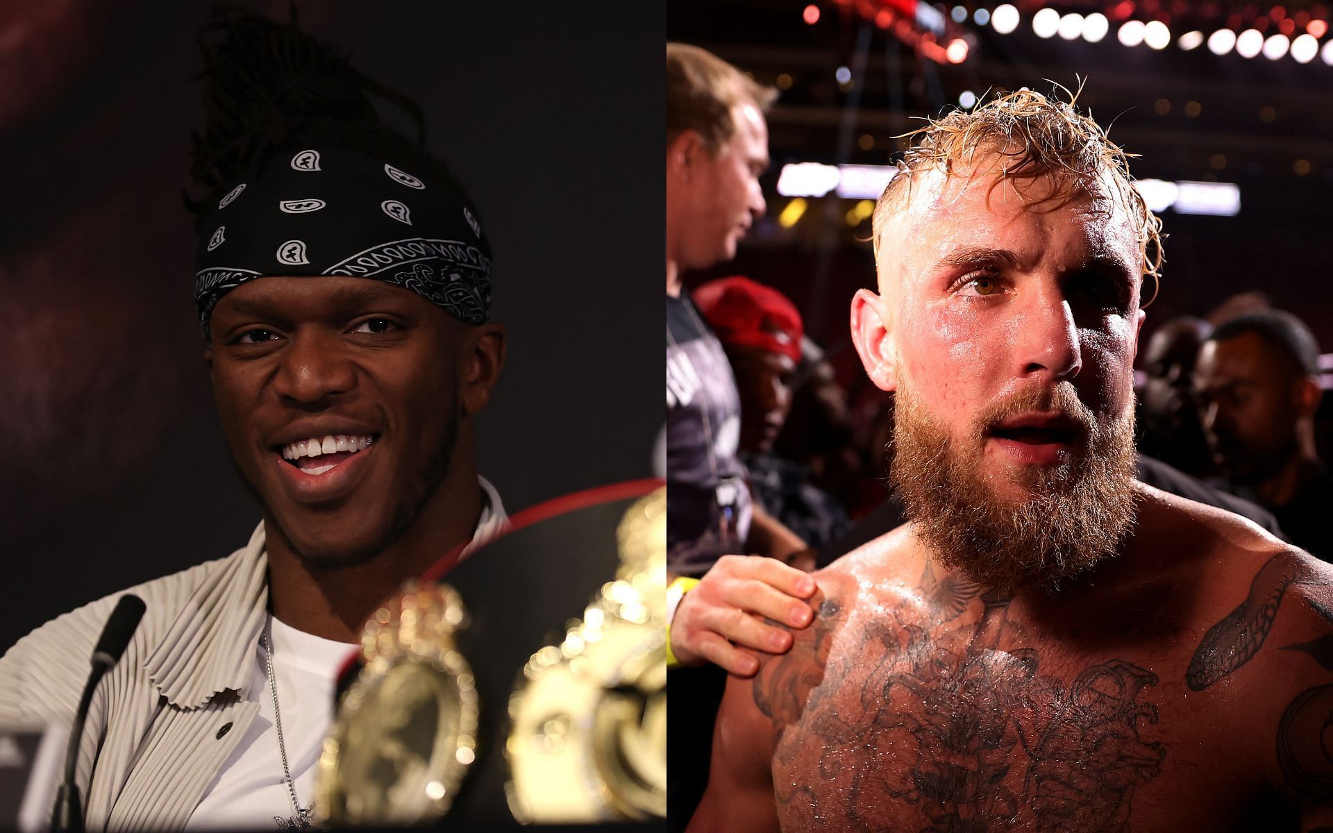 KSI (left) and Jake Paul (right) (Image credits Getty Images)