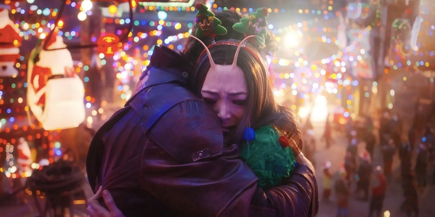 Mantis and Peter Quill in Holiday Special (image via Marvel)