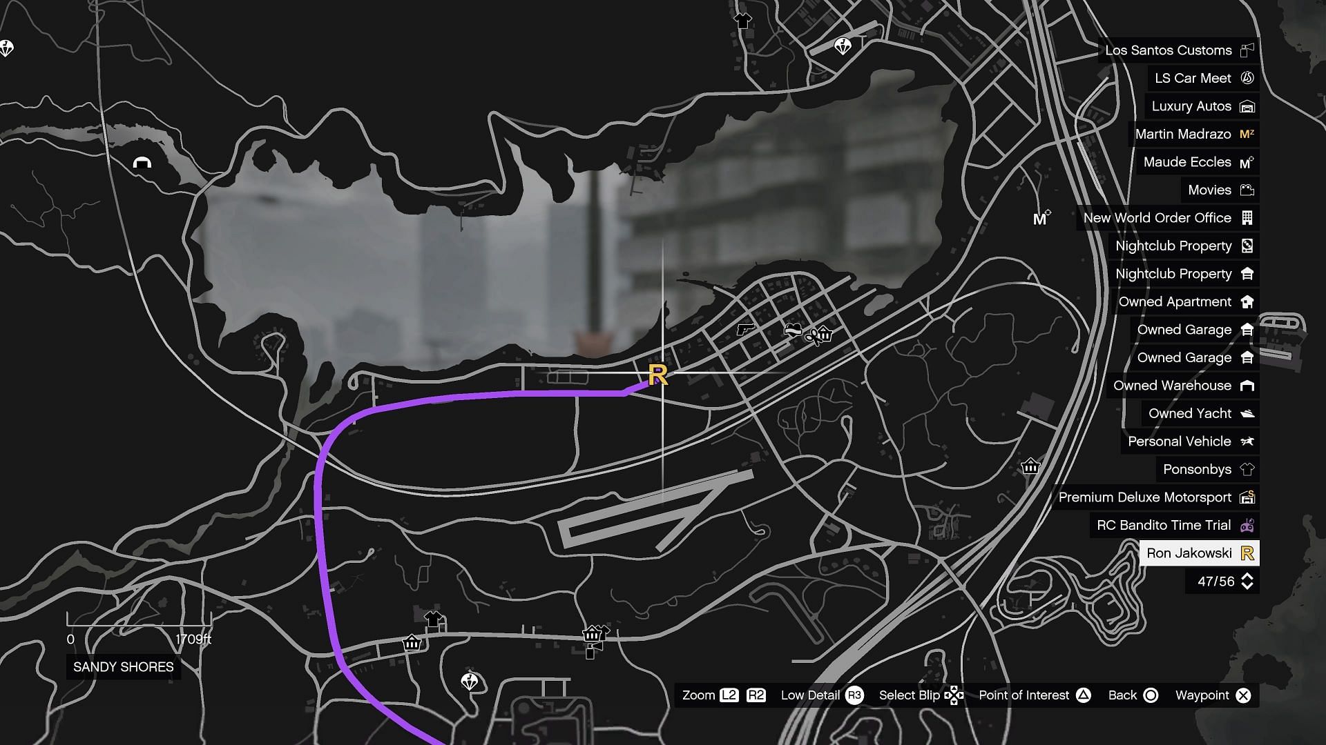 The exact location of where you need to go to get started with the First Dose missions (Image via Rockstar Games)