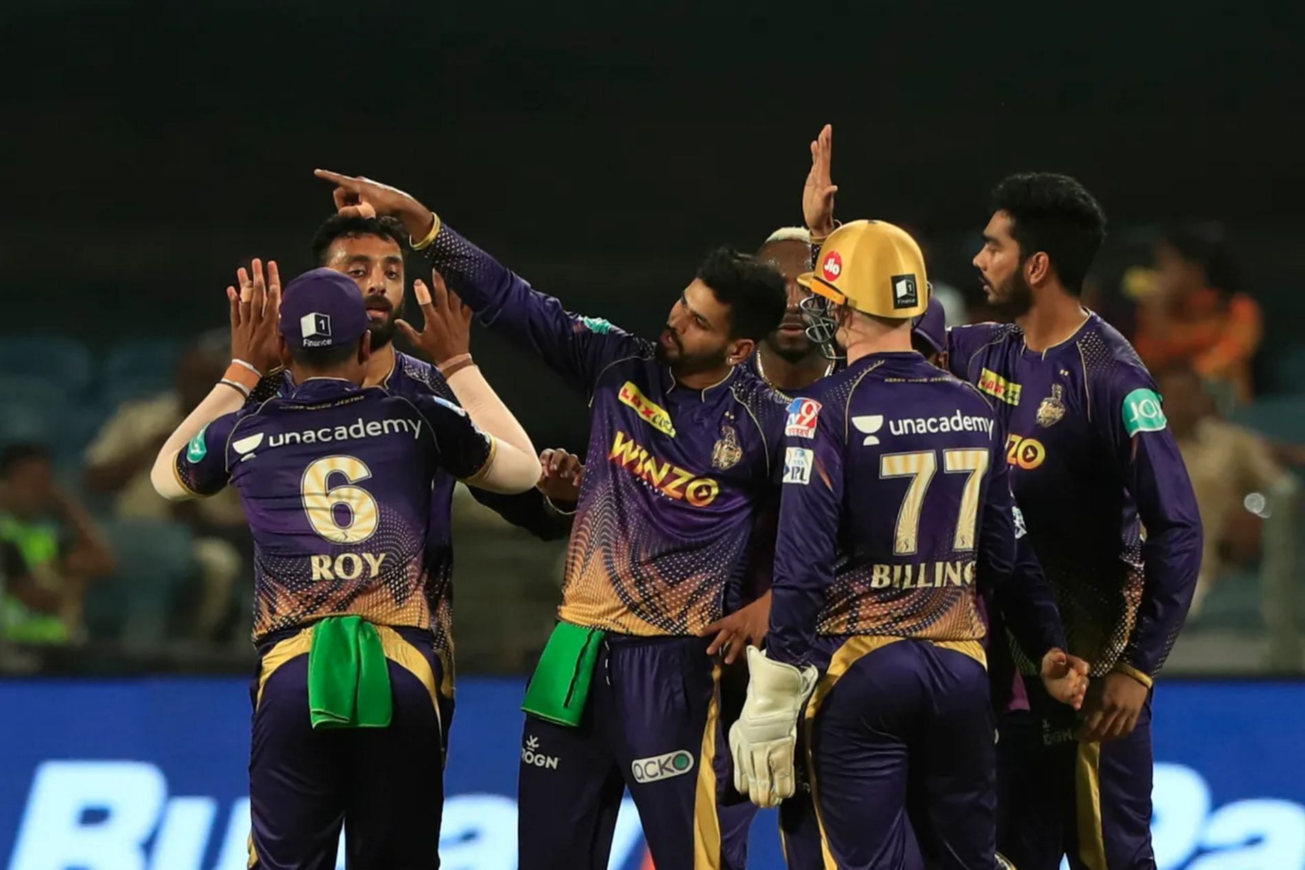 Kolkata Knight Riders during IPL 2022. Pic: BCCI