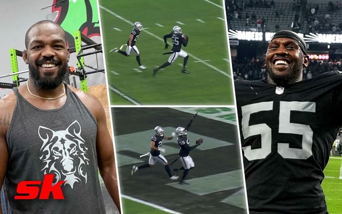 Jon Jones hails his brother Chandler's epic match-winning touchdown in Raiders vs. Patriots shocker