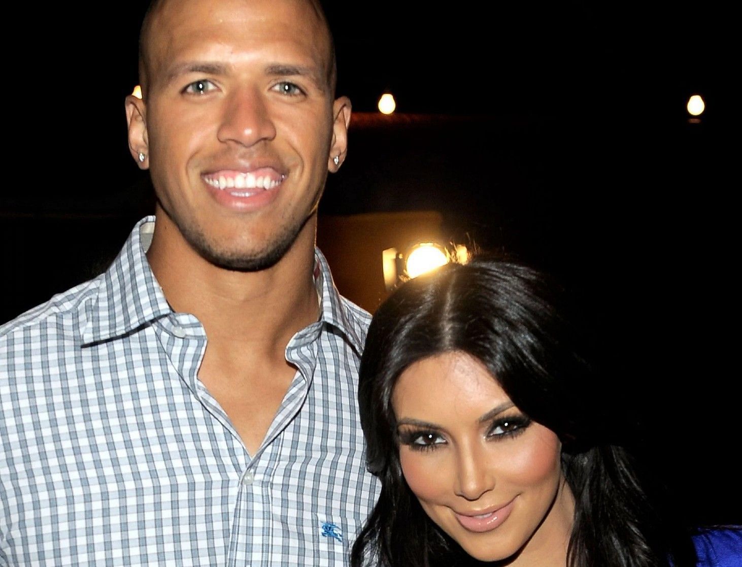 Former Cowboys WR Miles Austin and Kim Kardashian in 2010