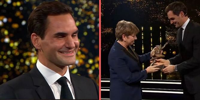 Watch: Roger Federer receives standing ovation during presentation of honourary Swiss Sports Award