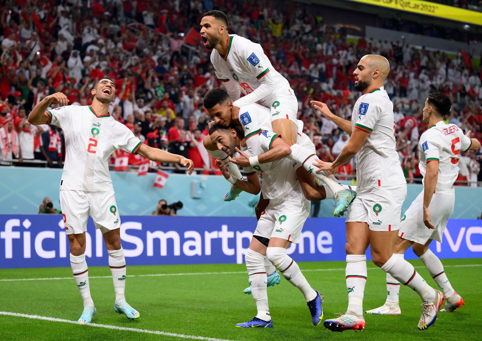 Morocco qualified for the last 16 for just the second time in history