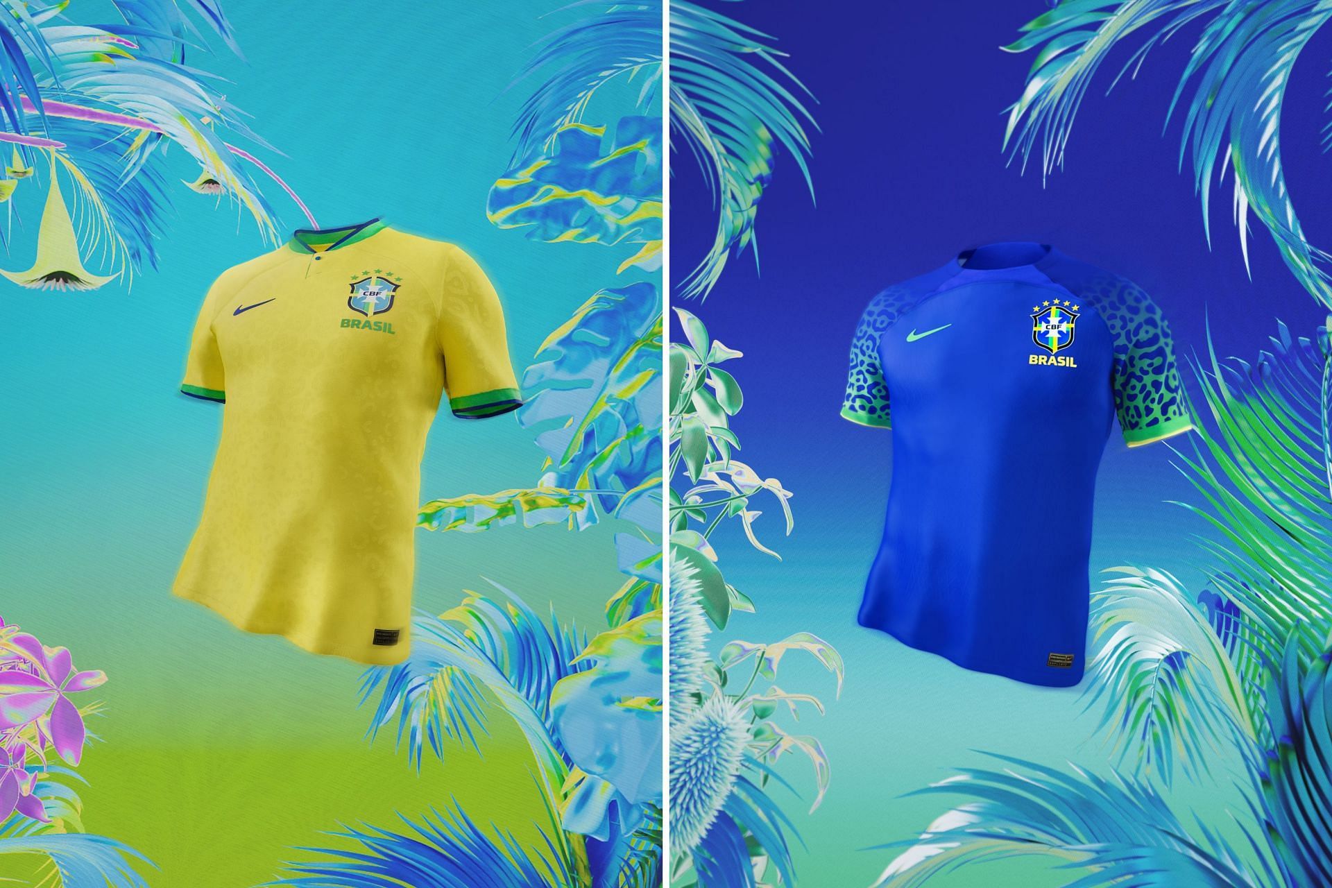 The recently released Nike 2022 Brazilian Men&rsquo;s National Football Team kit embodies vibrant audacity (Image via Nike)