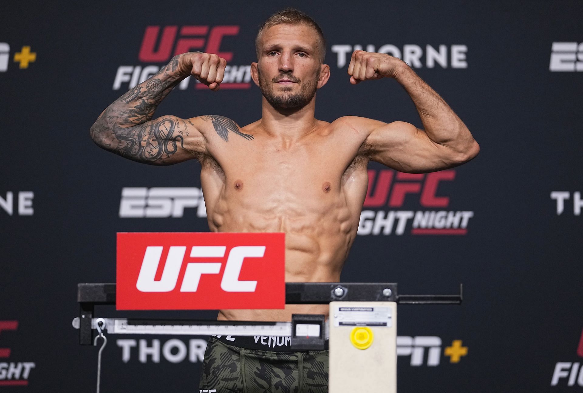 TJ Dillashaw came into his fight with Aljamain Sterling hiding a bad shoulder injury