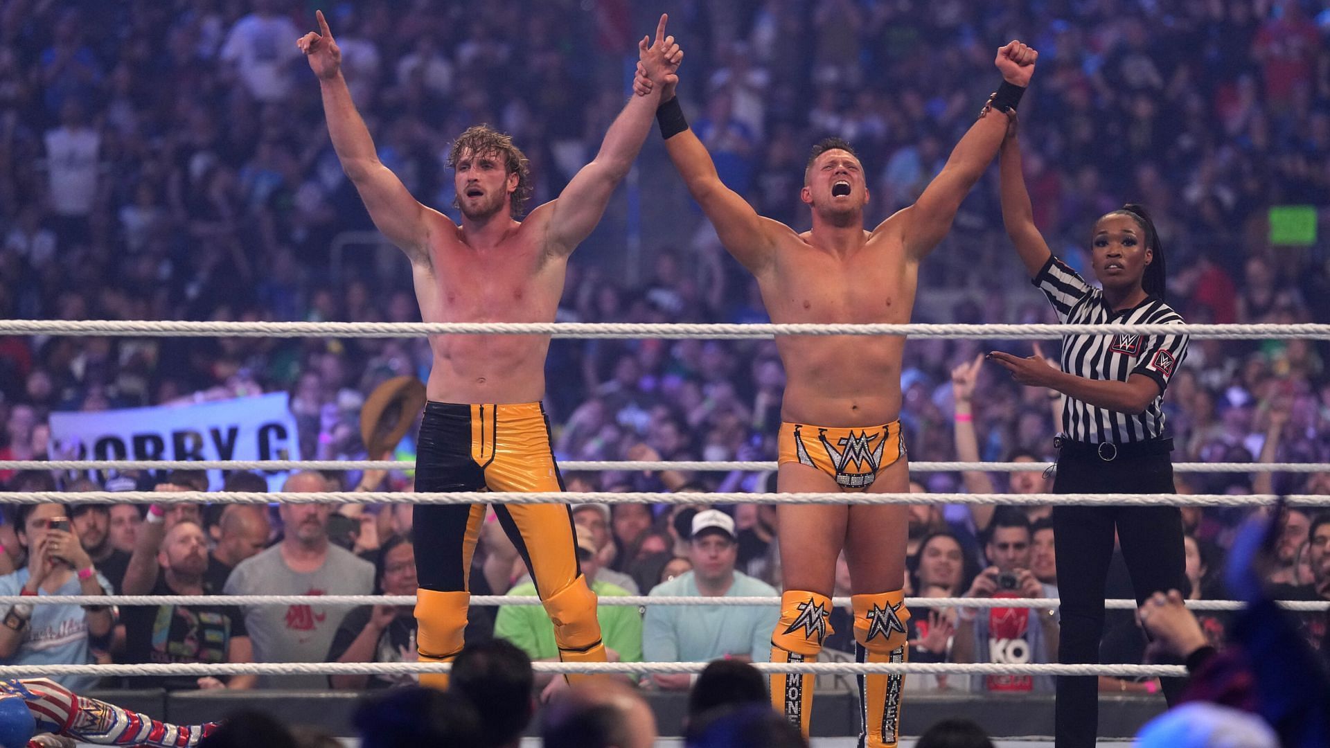 Logan Paul and The Miz defeated The Mysterios at WrestleMania 38
