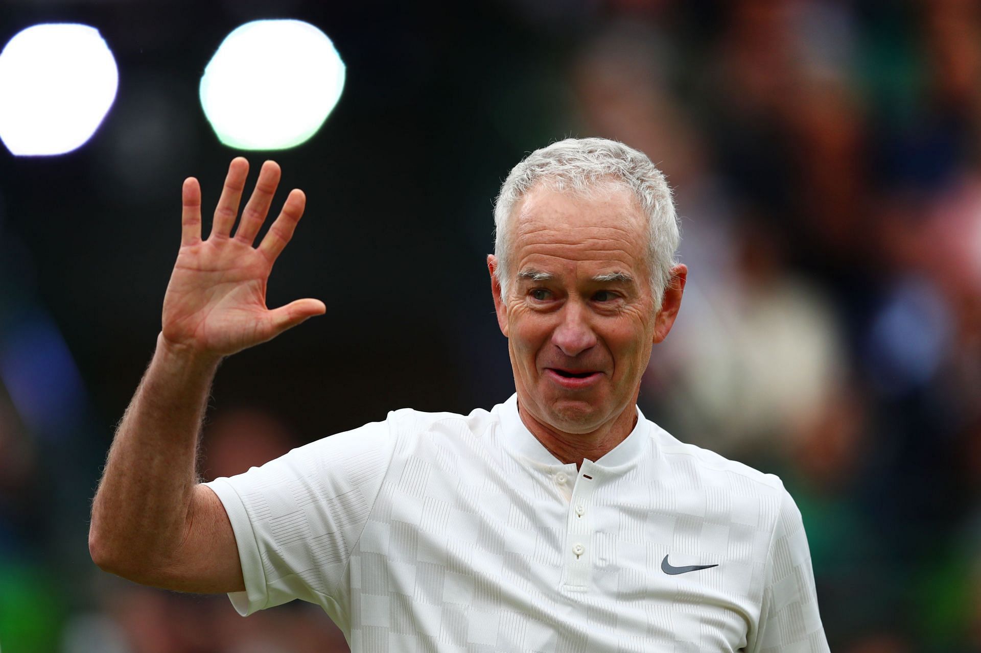 John McEnroe at the 2019 Wimbledon.