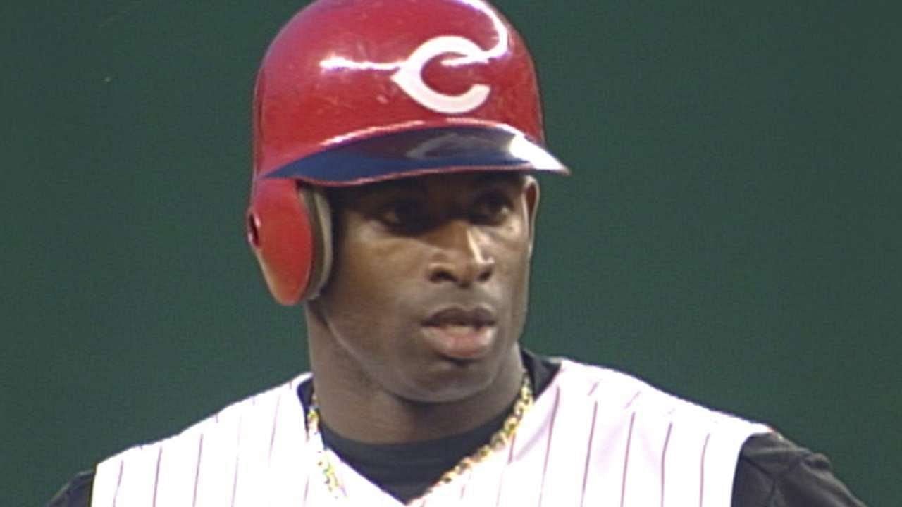 Deion Sanders playing for the Reds (Image via MLB on YouTube)