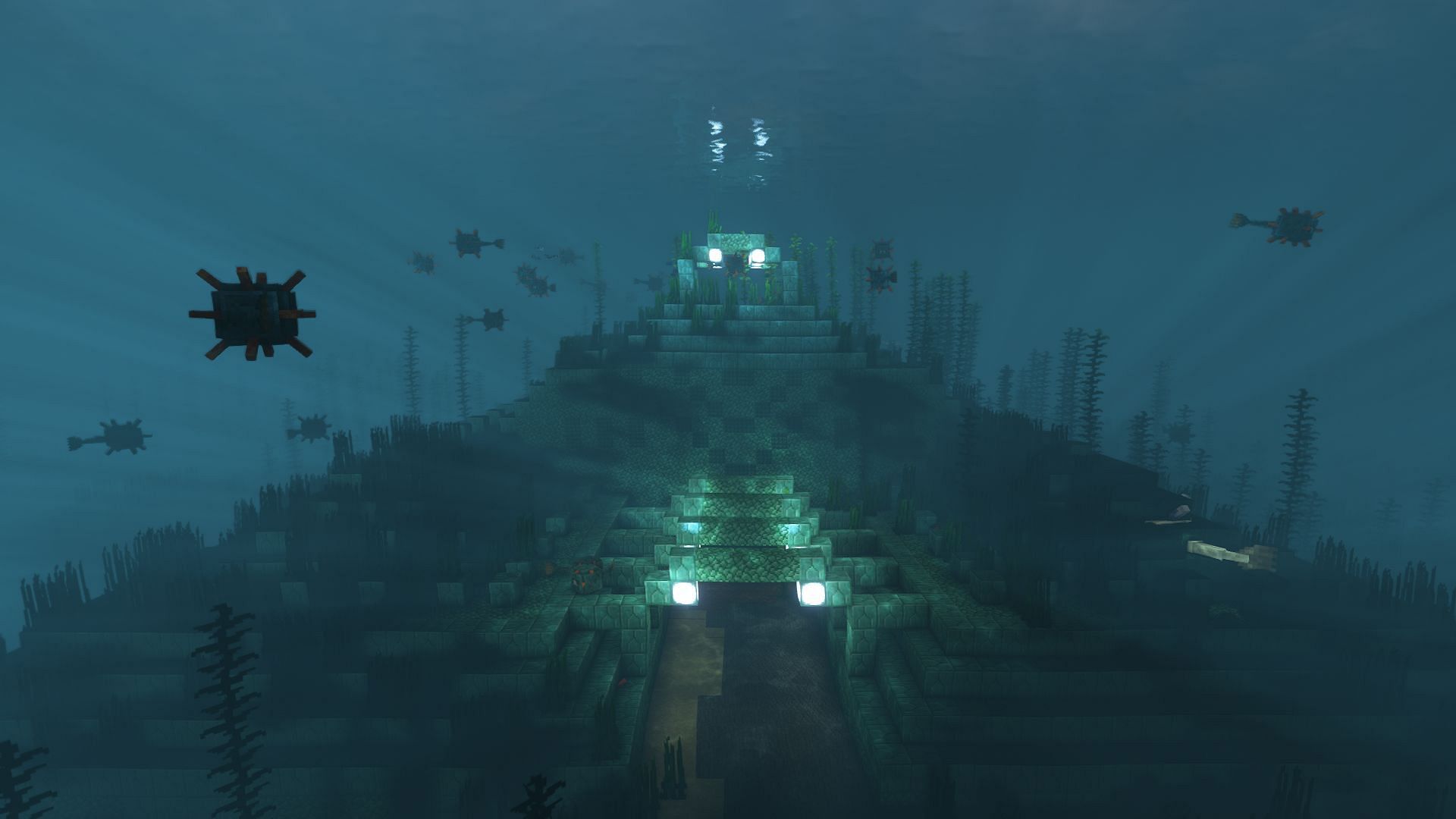 An ocean monument (Image via Mojang)