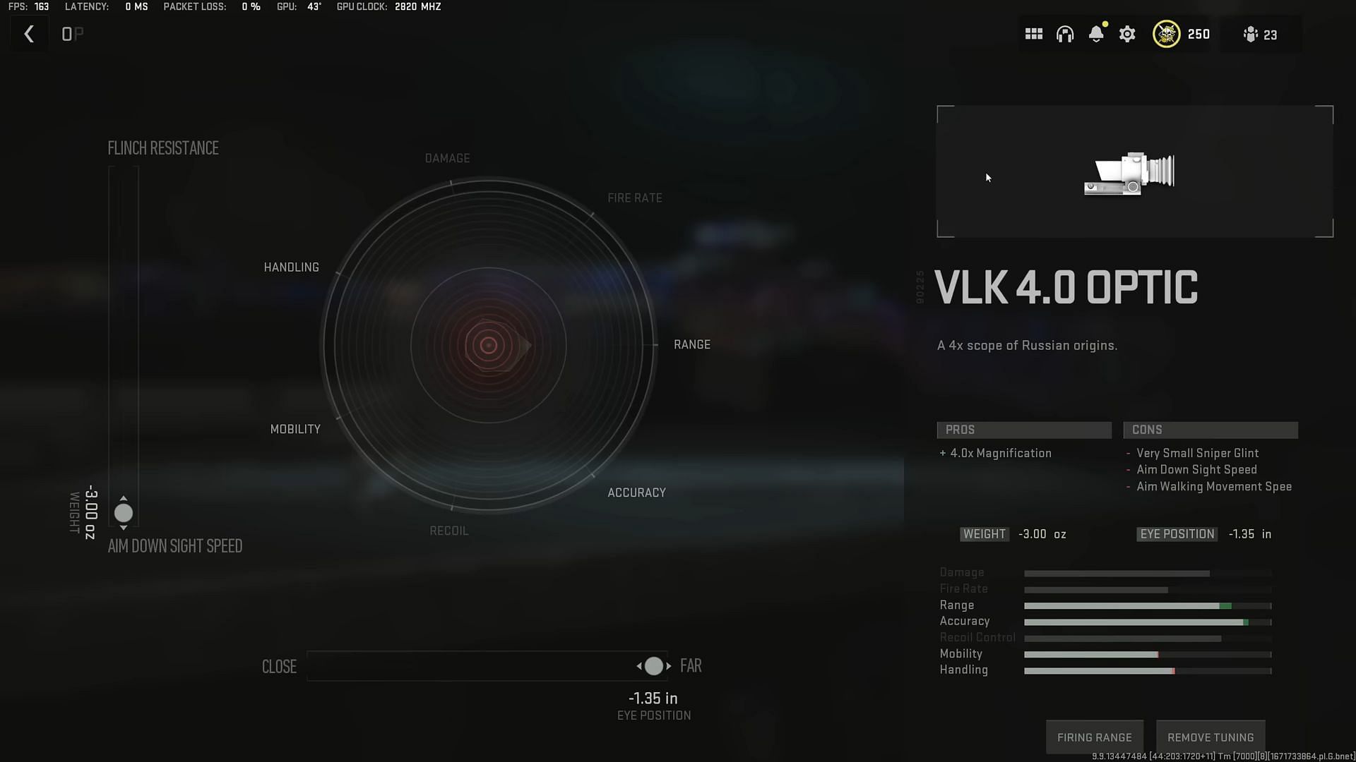 Tuning for VLK 4.0 Optic Warzone 2 (Image via YouTube/Metaphor)