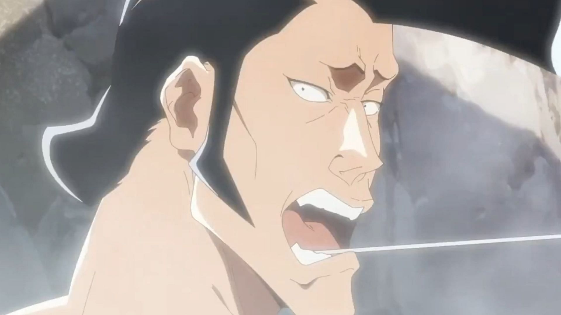 Kirinji in his hot spring as seen in the Bleach anime (image via Studio Pierrot)