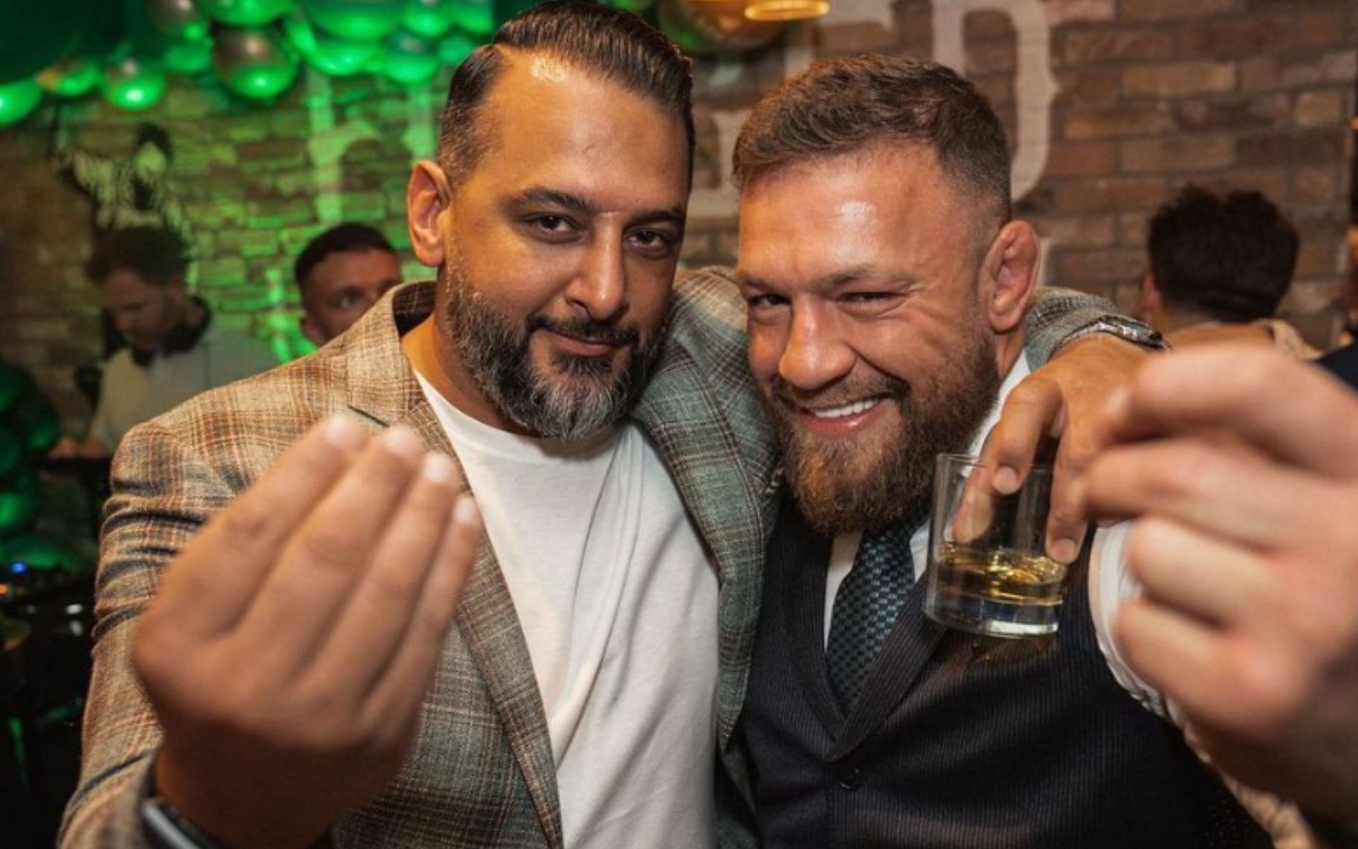 President of Paradigm Sports Audie Attar (left), Conor McGregor (right) [Image courtesy of @audieattar on Instagram]