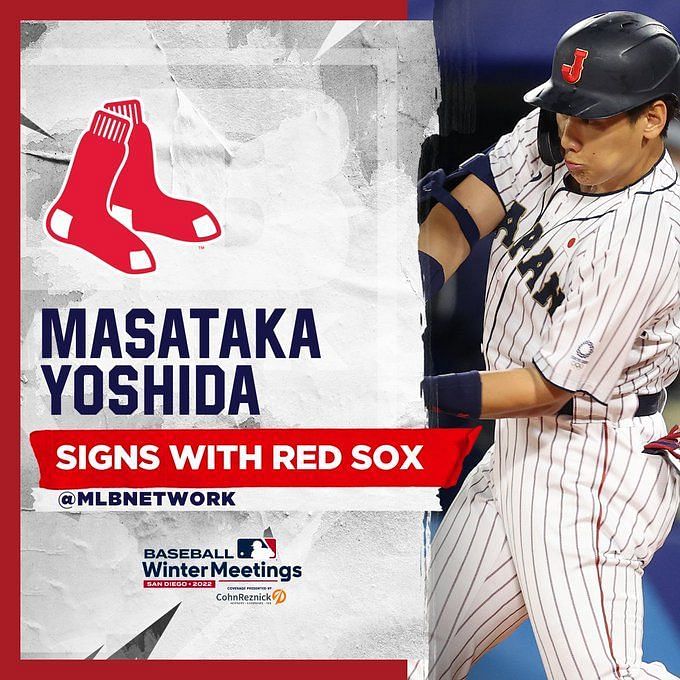 Masataka Yoshida Boston Red Sox Youth Scarlet Roster Name & Number