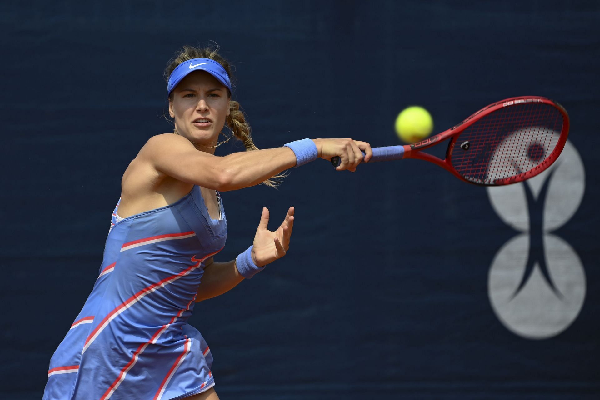 Eugenie Bouchard pictured at the Prague Open.