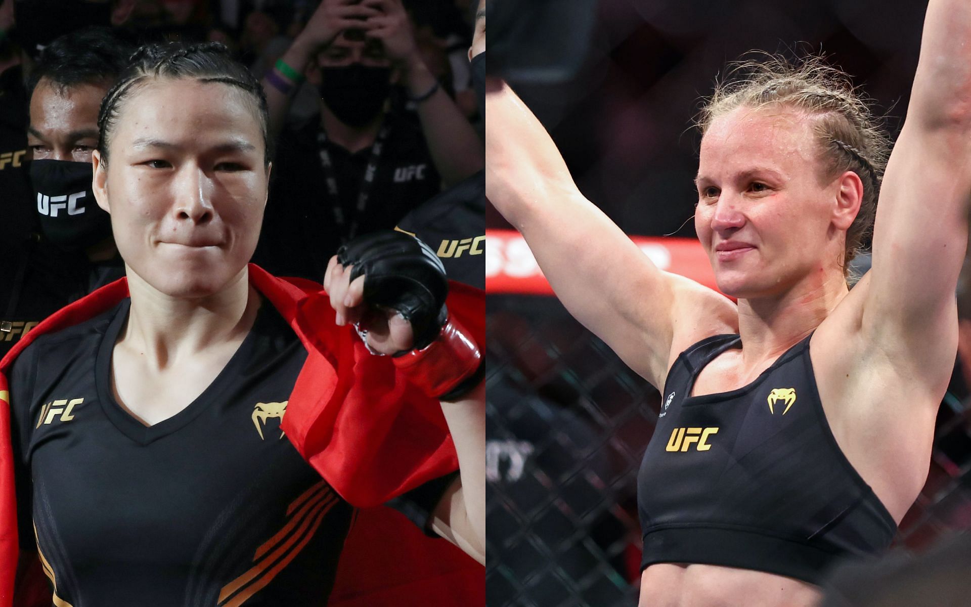 Zhang Weili (left) and Valentina Shevchenko (right) [Image courtesy: Getty Images]