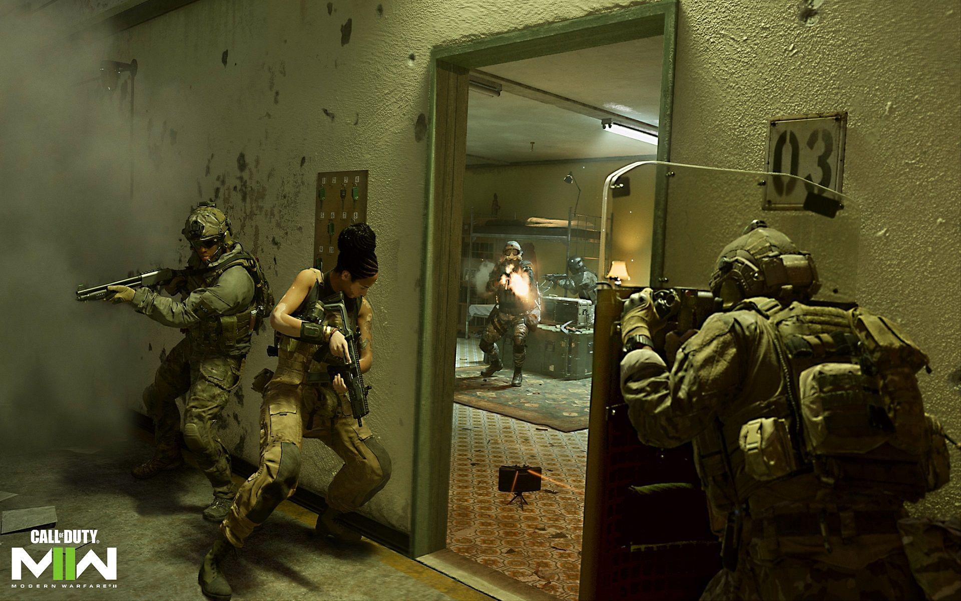 Riot Shields in Modern Warfare 2 (Image via Activision)