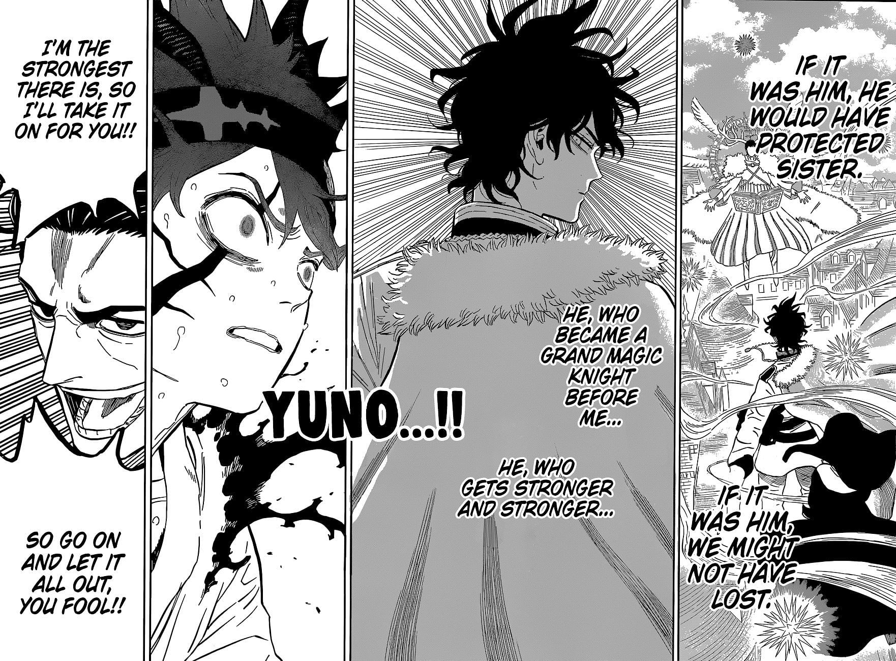 Asta&#039;s thoughts on Yuno (Image via Yuki Tabata/Shueisha)