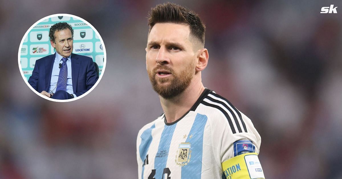Argentina legend Lionel Messi; [inset] Jorge Valdano.
