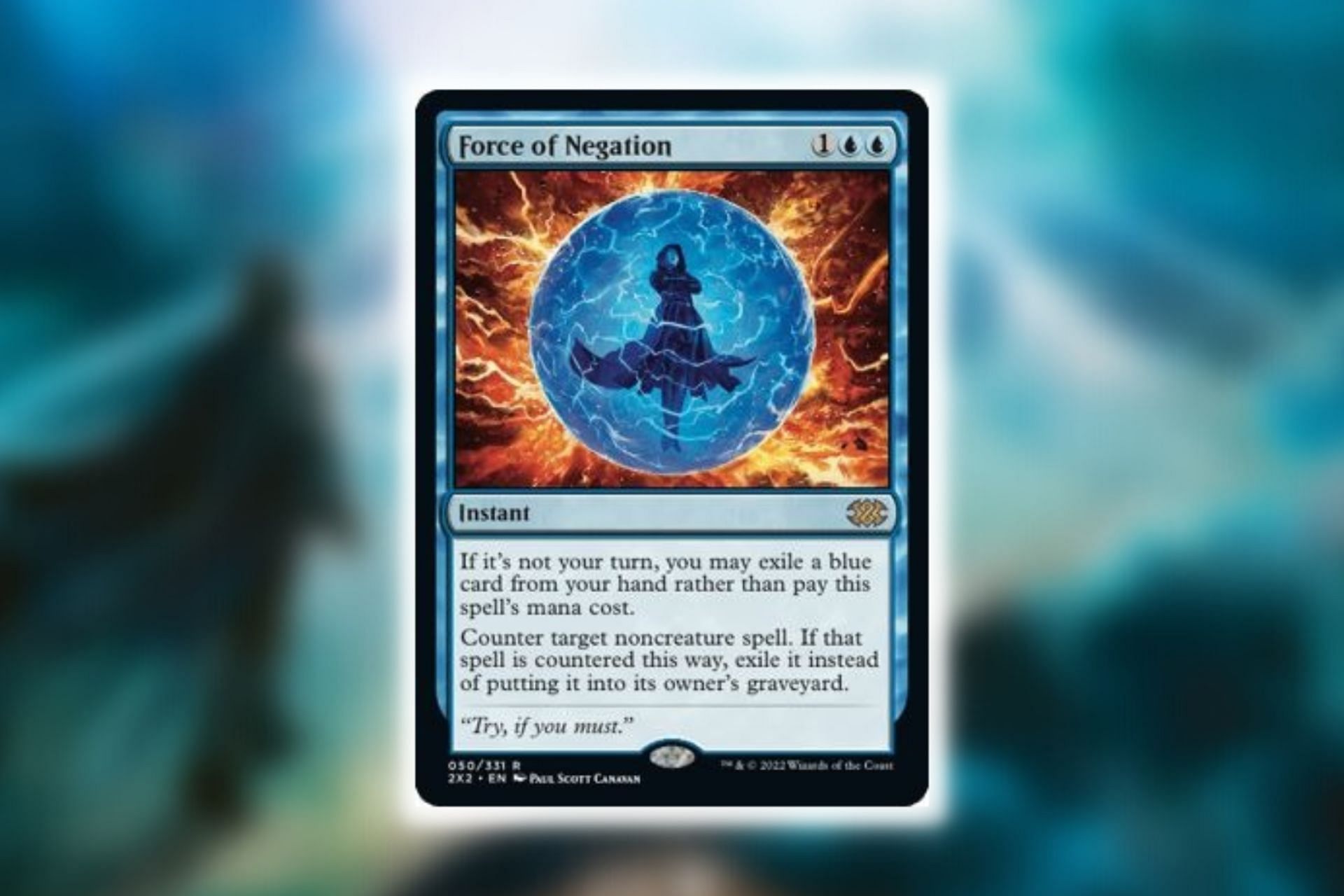 Force of Negation in Magic: The Gathering (Image via Wizards of the Coast)