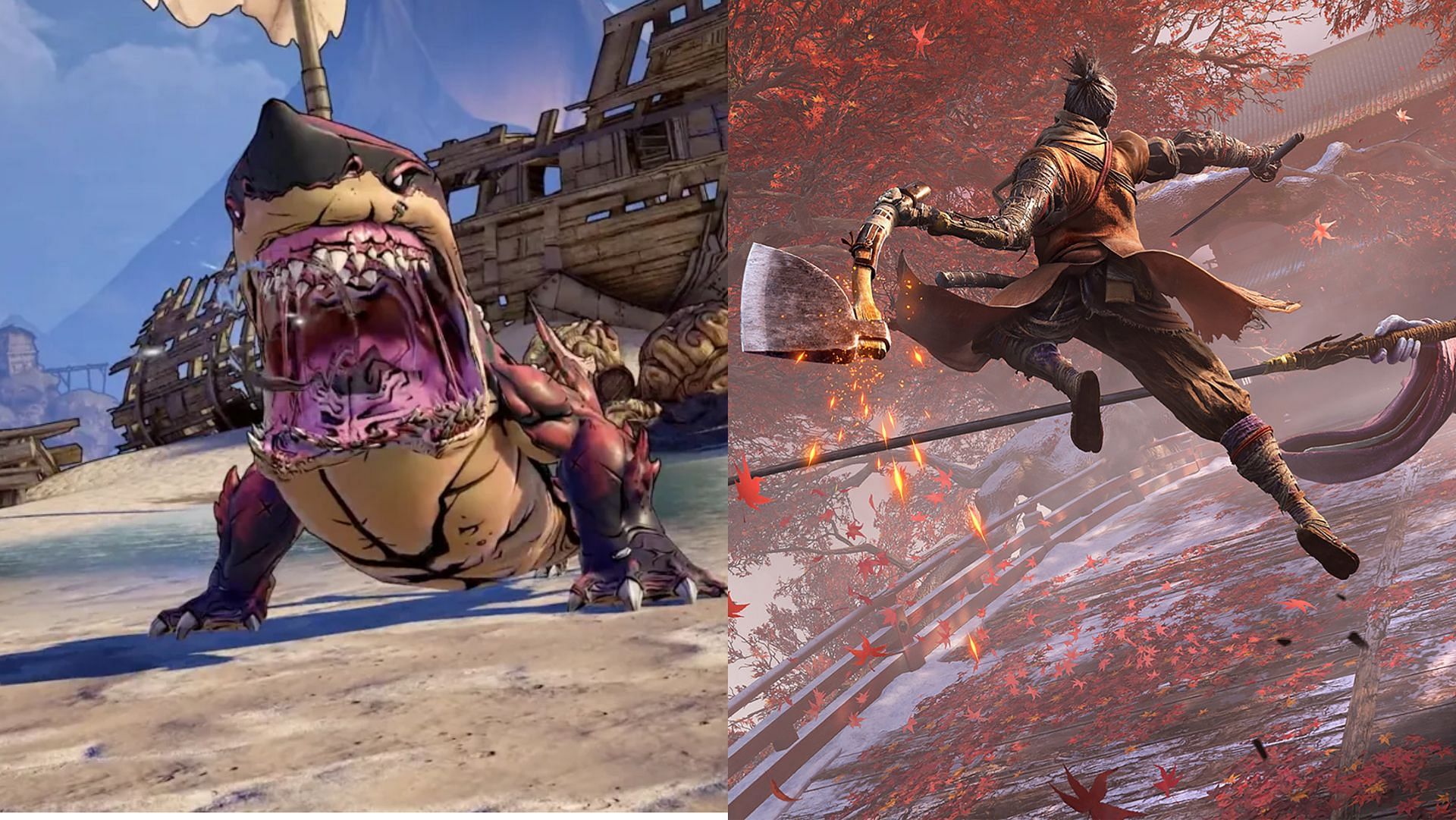 Some amazing releases of 2022 and older are now available under the $30 mark (Images via Gearbox, FromSoftware)
