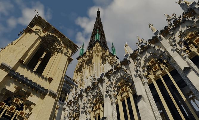 Minecraft player recreates famous Notre Dame cathedral at impressive 1.5:1 scale