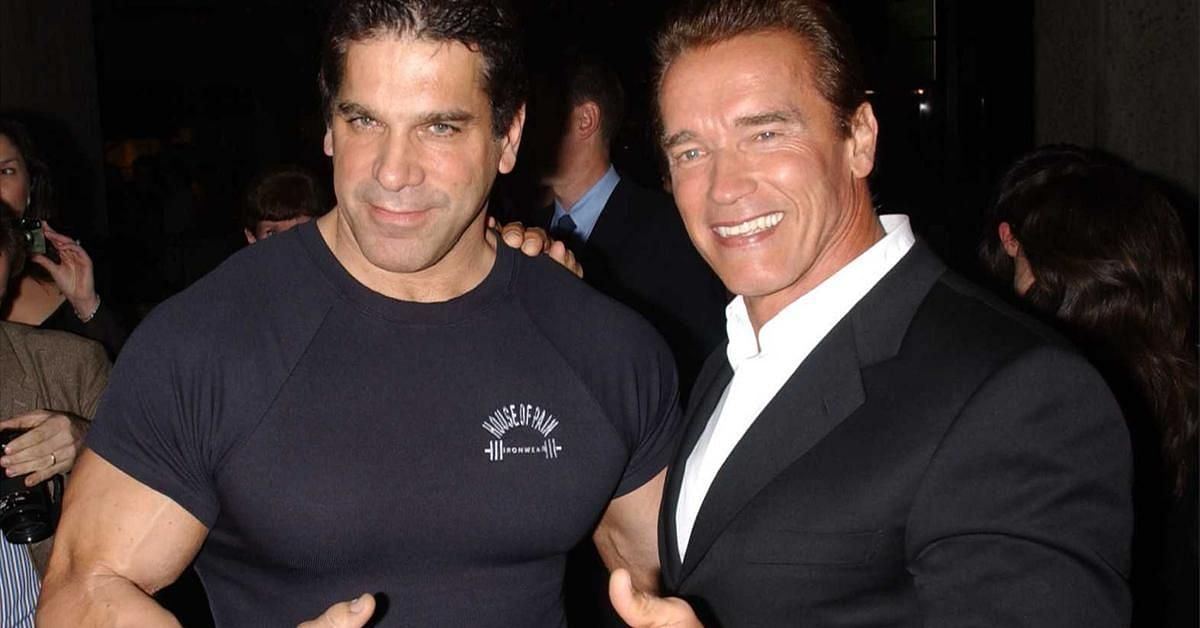 Lou Ferrigno (L) and Arnold Schwarzenegger (R)