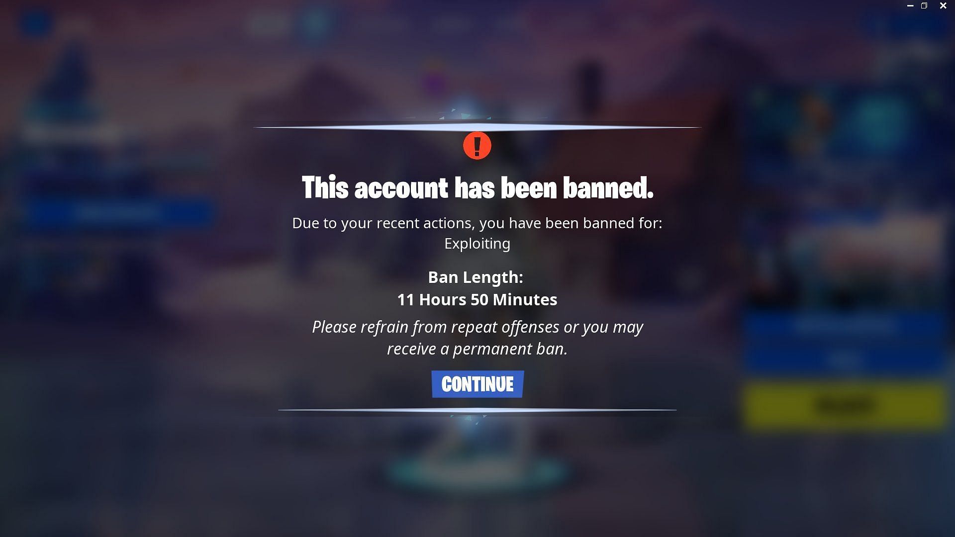 Are XP glitches in Fortnite bannable?