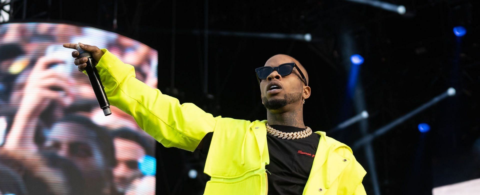 Tory Lanez can face up to 22 years and eight months in prison for shooting Megan Thee Stallion in the foot (Image via Getty Images)