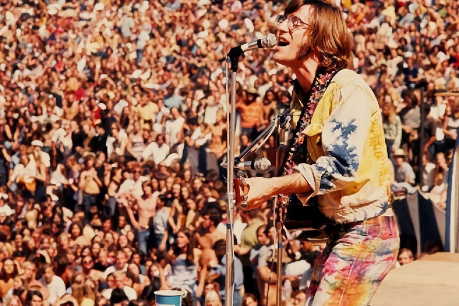 John Sebastian at Woodstock Festival, 1969 (Image via johnbsebastian.com)