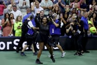 Serena Williams waves to the crowd after her third-round defeat at the 2022 US Open