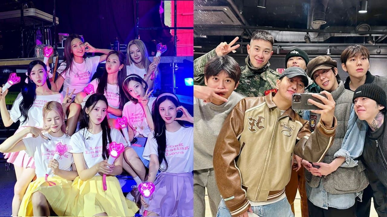 5 legendary K-pop groups who reunited in 2022 (Image via Twitter/@GirlsGeneration, BlockB_united)